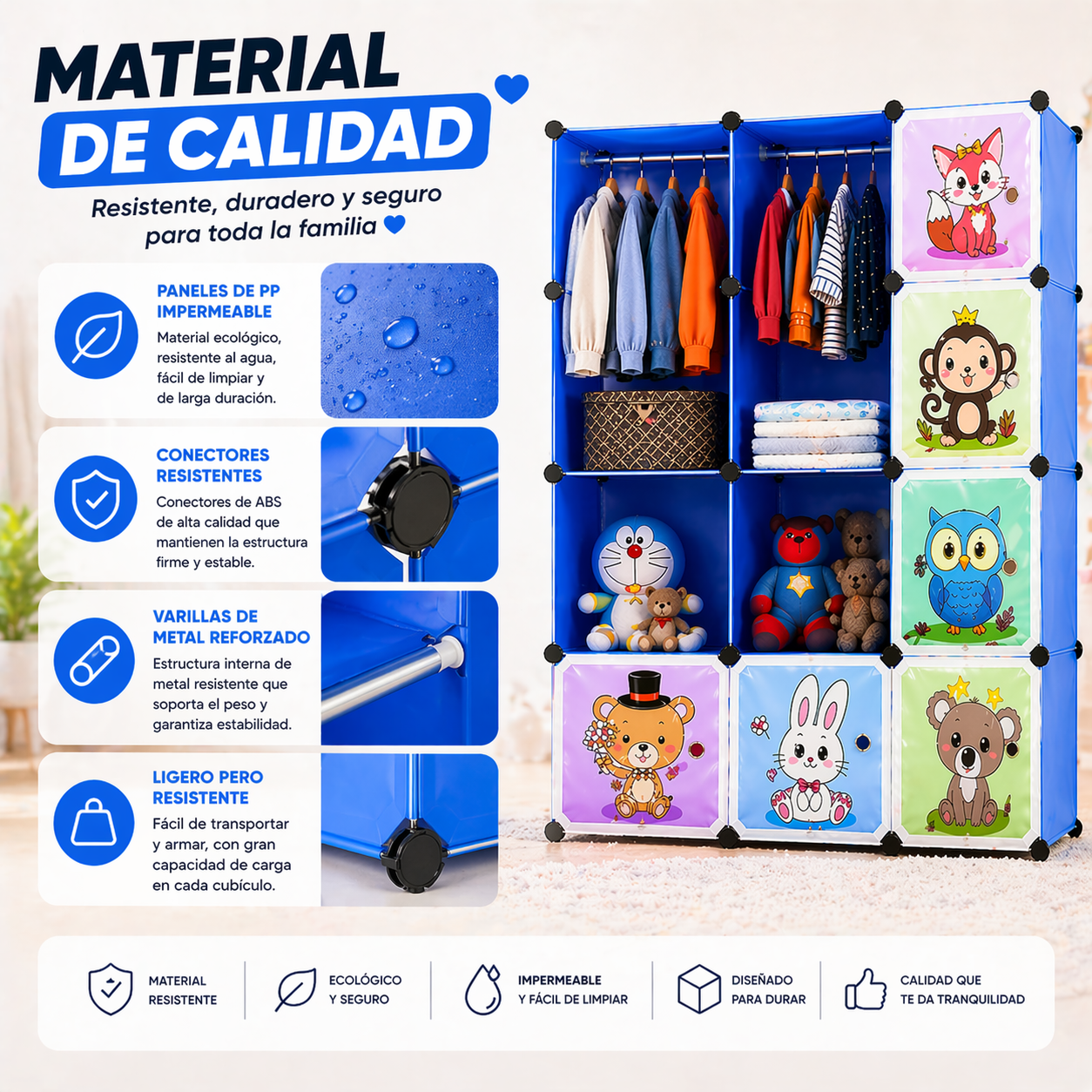 Closet para niños / 12 piezas