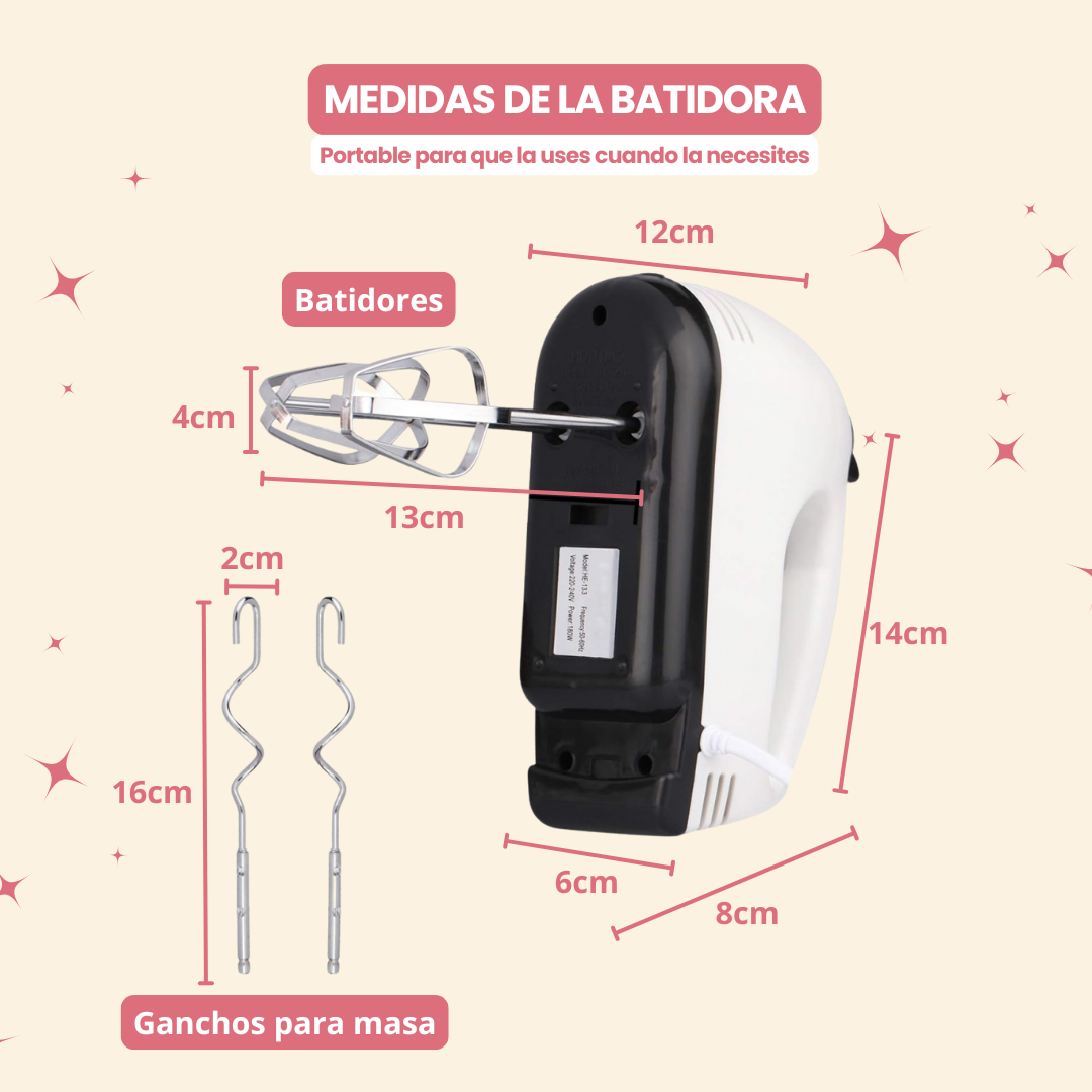 COMBO: Balanza + Batidora + Kit de repostería 66 pcs + ENVÍO GRATIS