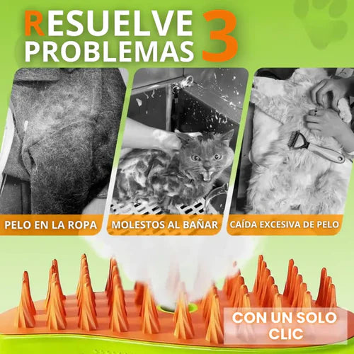 STEAMPET BRUSH® - Cepillo A Vapor Para Mascotas 3 En 1