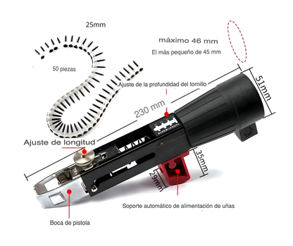 Adaptador Automático de Tornillos para Taladro | 50 tornillos GRATIS + Envío incluido