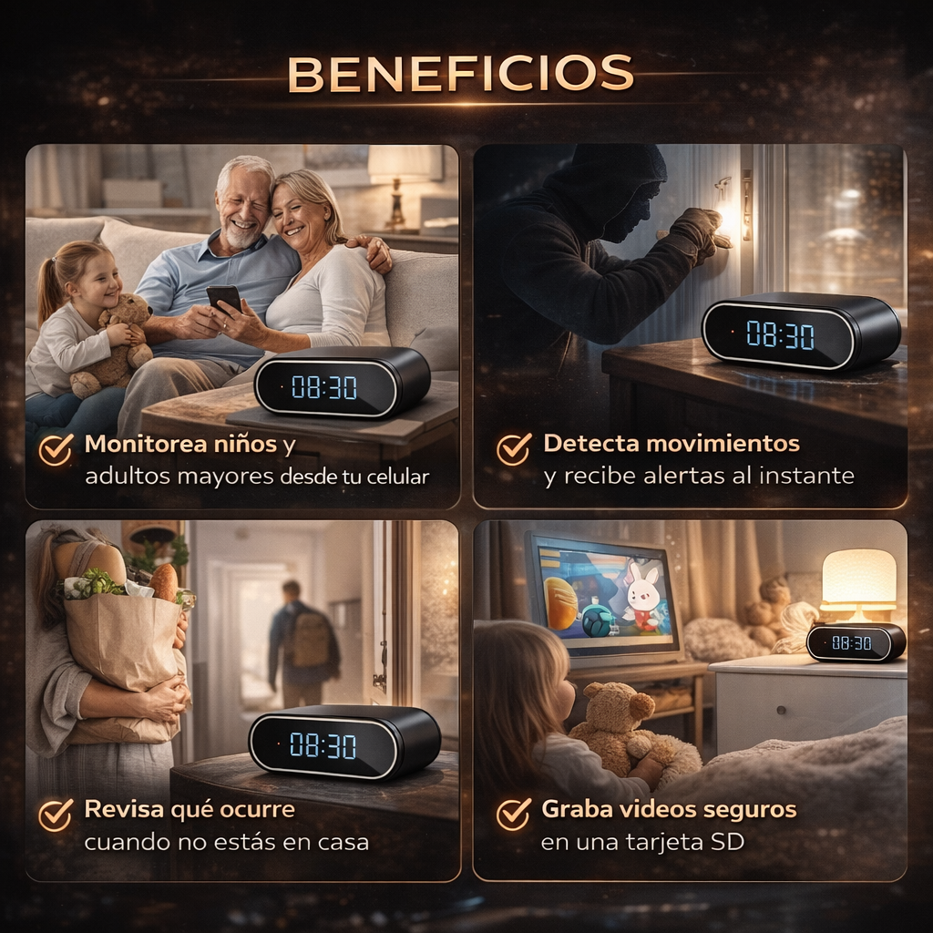 CAMARA RELOJ ESPIA APP LOOCK WIFI + ENVIO GRATIS