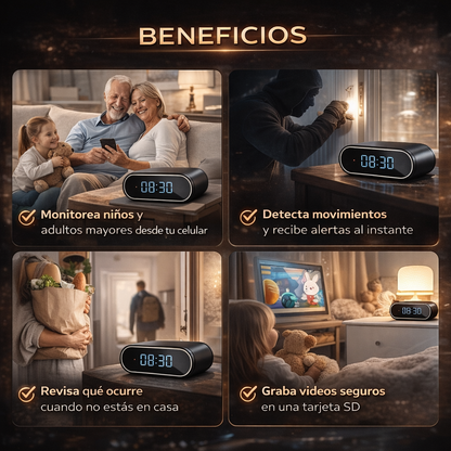CAMARA RELOJ ESPIA APP LOOCK WIFI + ENVIO GRATIS