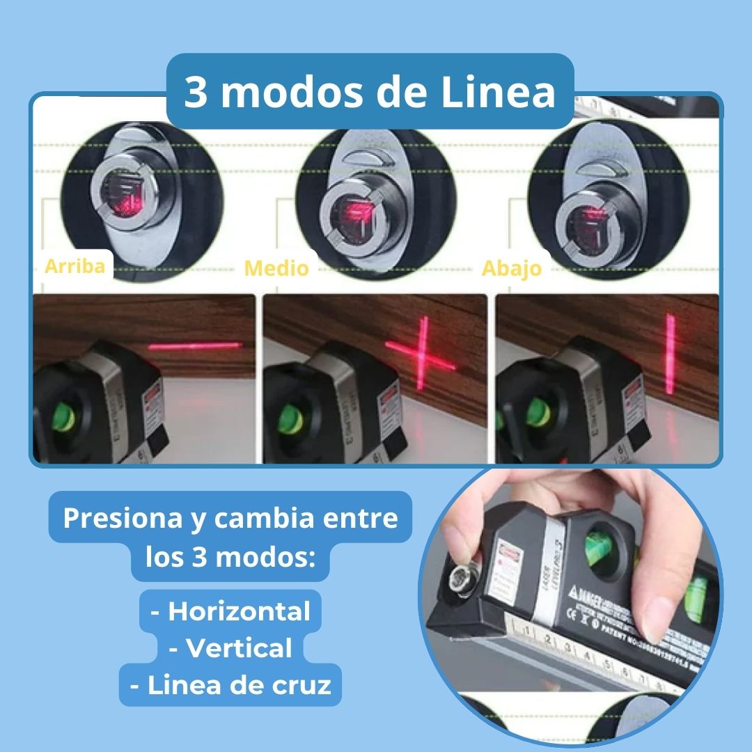 Metro Nivel Láser 4 en 1 + Trípode gratis