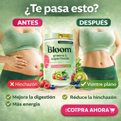 Bloom Nutrition Multivitaminico Verde En Polvo Natural Natural