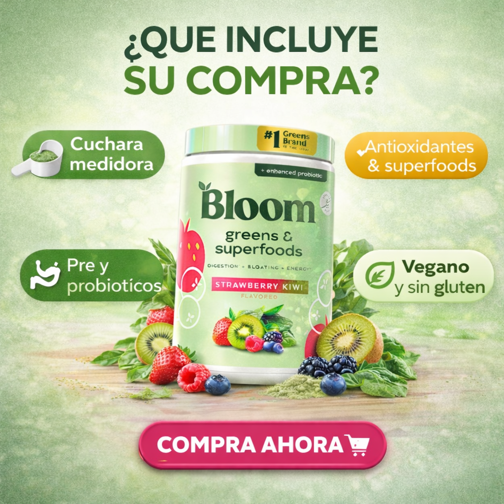 Bloom Nutrition Multivitaminico Verde En Polvo Natural Natural