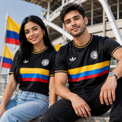 CAMISETA BICENTENARIO NEGRA BORDADA