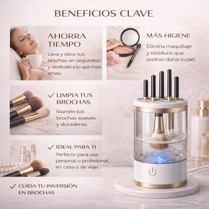 Limpiador de Brochas Electrico BrushClean Pro™
