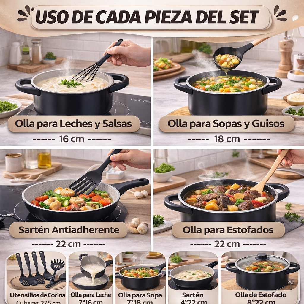 SET de cocina 13 piezas