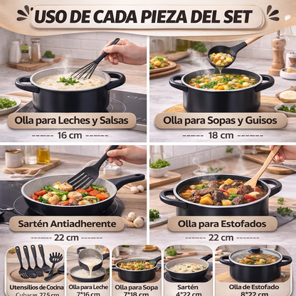 SET de cocina 13 piezas