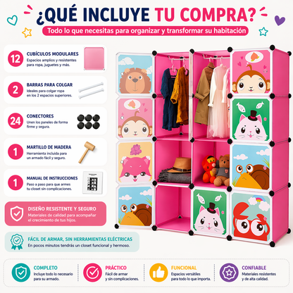 Closet para niños / 12 piezas