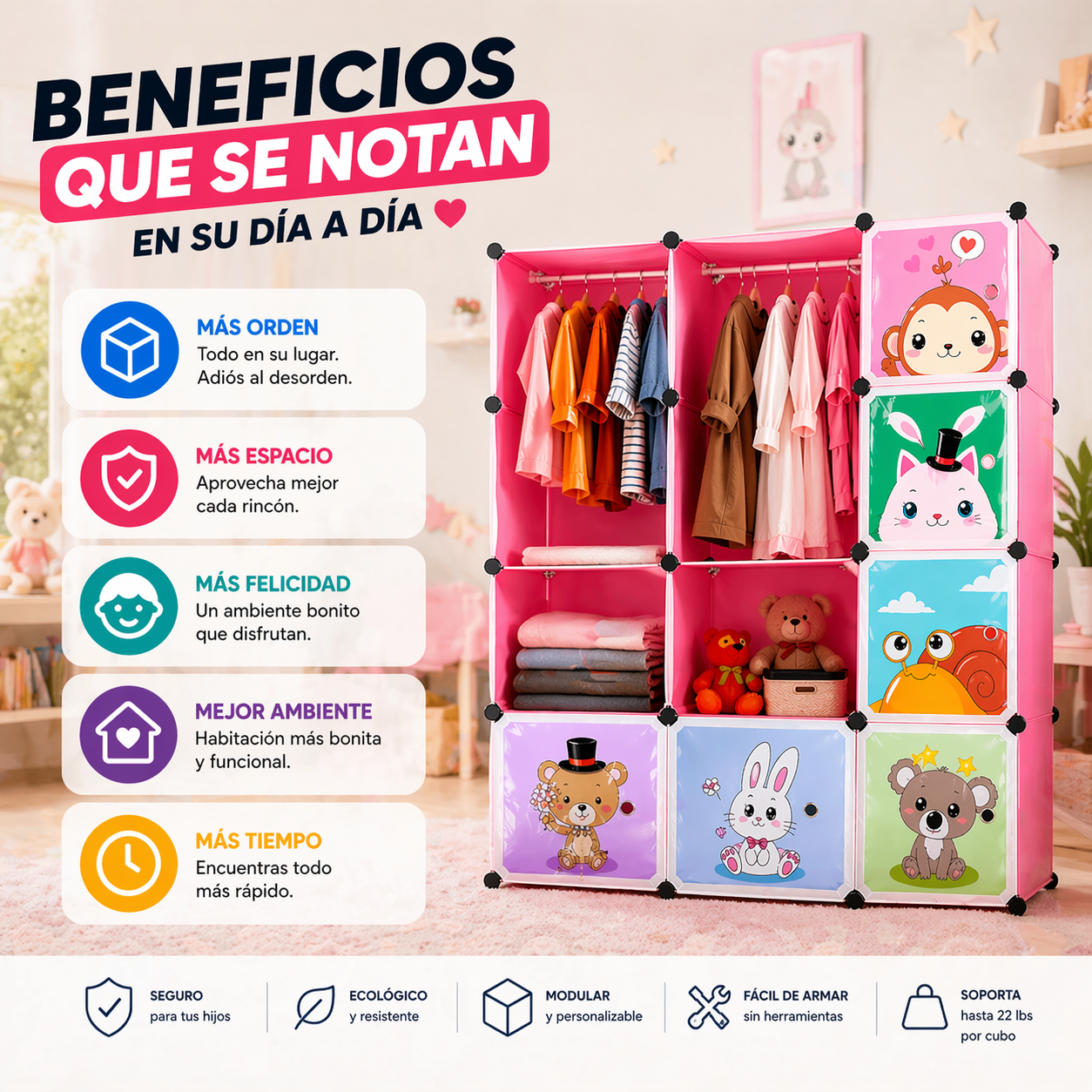 Closet para niños / 12 piezas