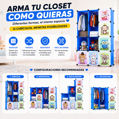 Closet para niños / 12 piezas