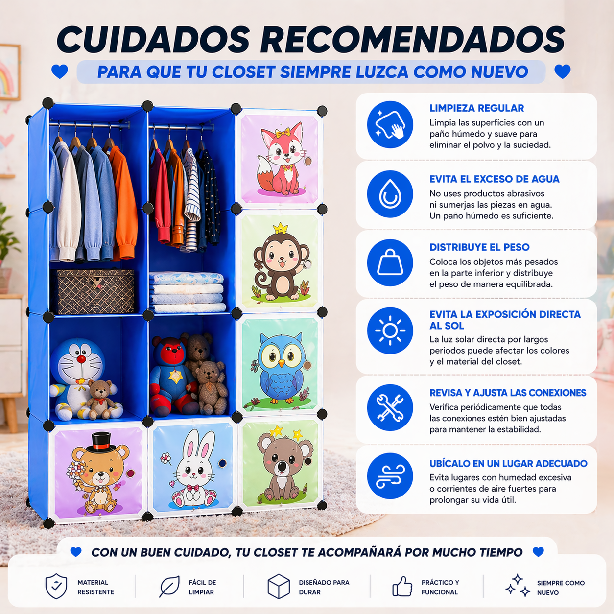 Closet para niños / 12 piezas