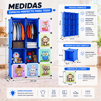 Closet para niños / 12 piezas