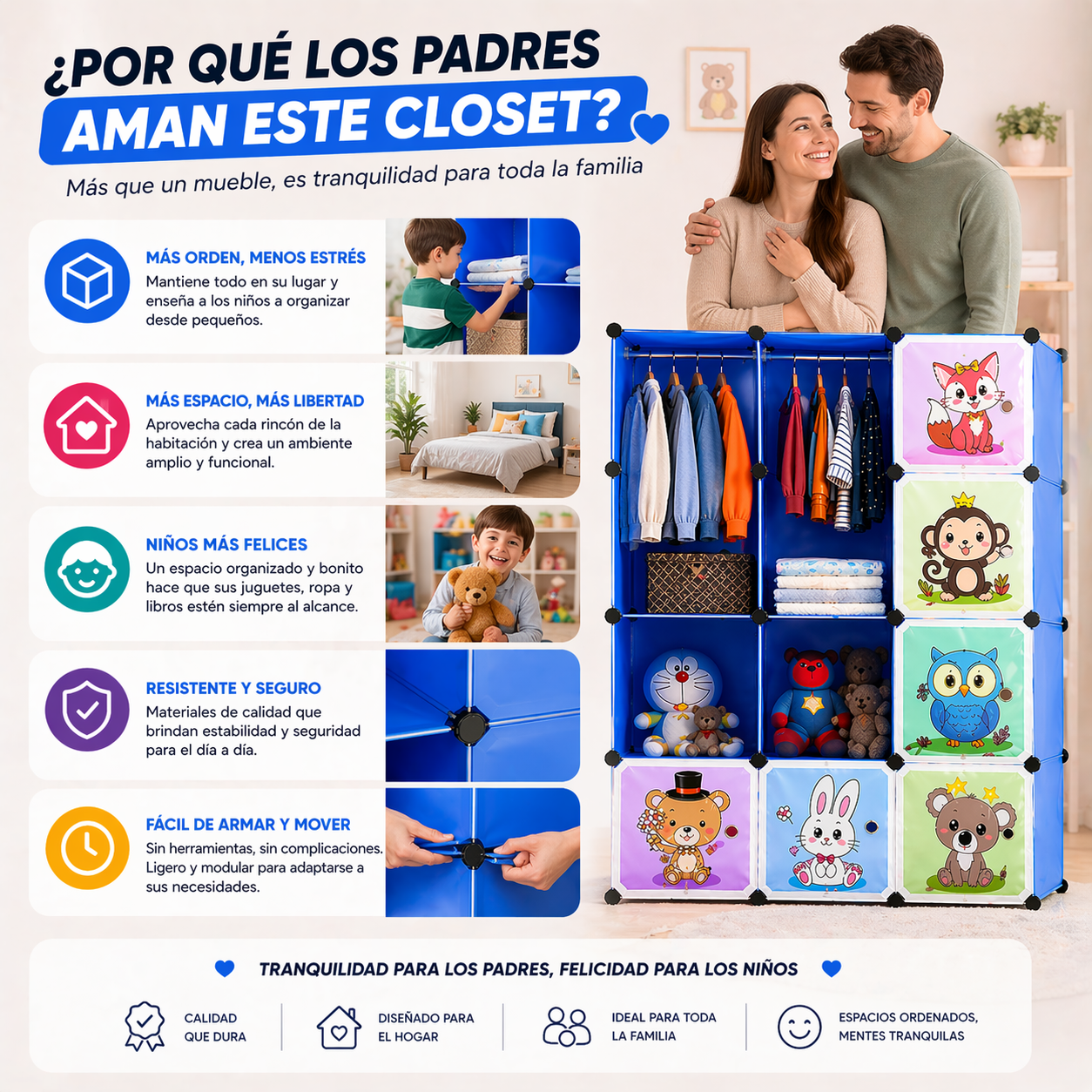 Closet para niños / 12 piezas