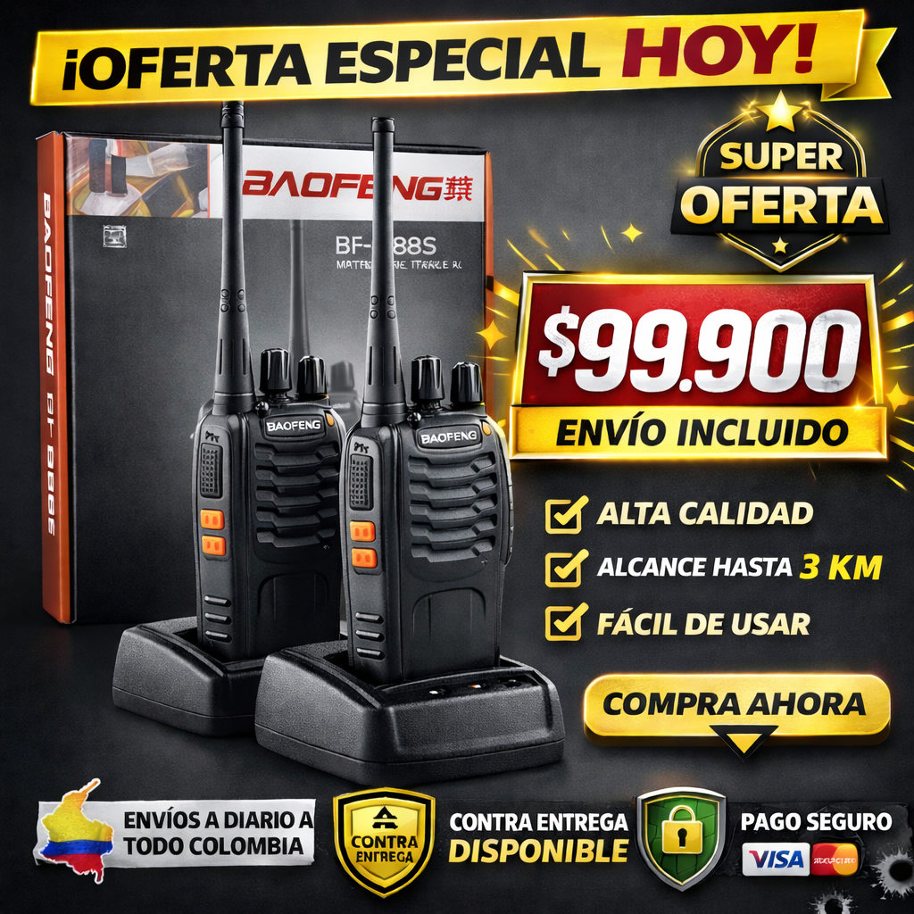 Combo 2 Radios Walkie Talkie One Pixel + Envio Gratis