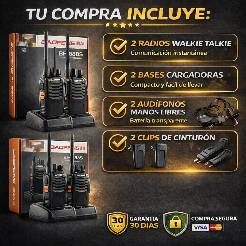Combo 2 Radios Walkie Talkie One Pixel + Envio Gratis
