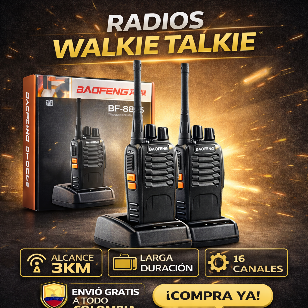 Combo 2 Radios Walkie Talkie One Pixel + Envio Gratis