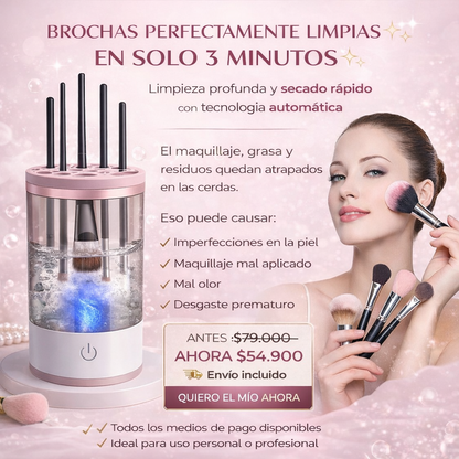 Limpiador de Brochas Electrico BrushClean Pro™