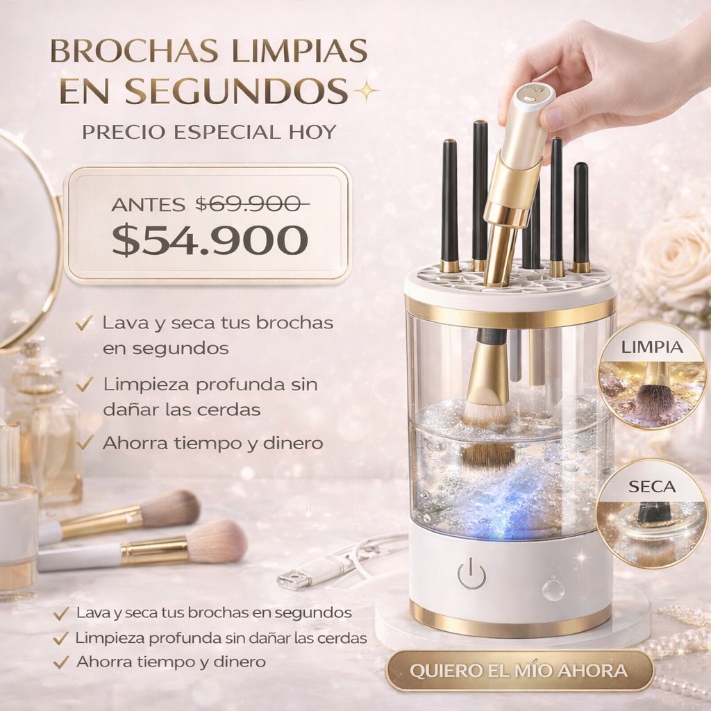 Limpiador de Brochas Electrico BrushClean Pro™