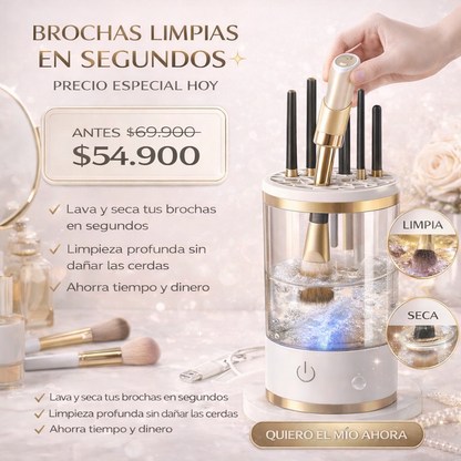 Limpiador de Brochas Electrico BrushClean Pro™