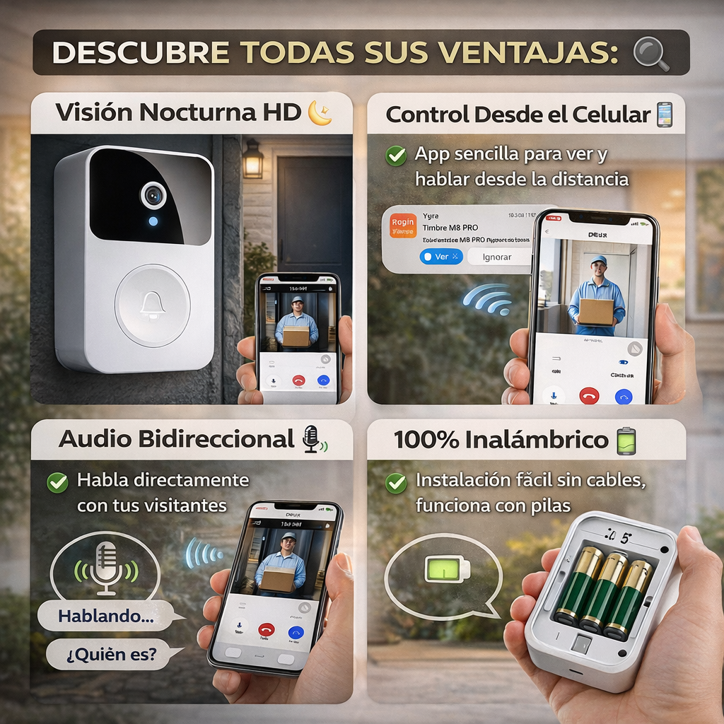 CAMARA TIMBRE INALAMBRICO + ENVIO GRATIS