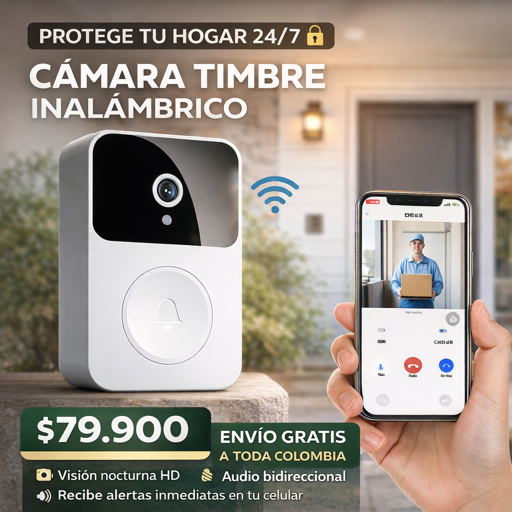 CAMARA TIMBRE INALAMBRICO + ENVIO GRATIS