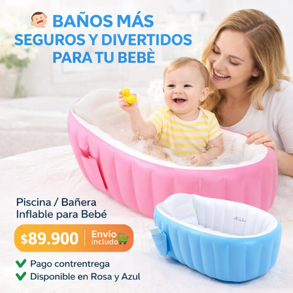 Bañera Inflable Para Bebés, Bomba De Air