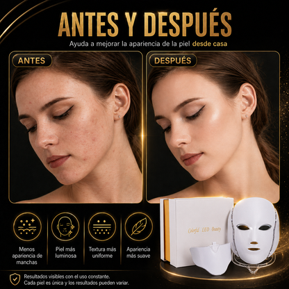 Mascara Led 7 Colores Con Cuello