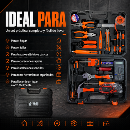 CAJA SET DE HERRAMIENTAS WIBE