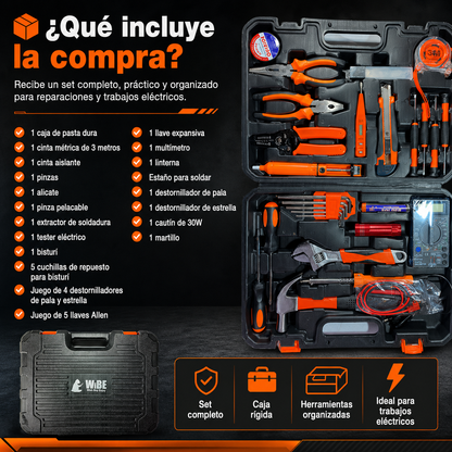 CAJA SET DE HERRAMIENTAS WIBE