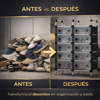 Zapatero 6 niveles DOBLE CON TAPA + ENVIO GRATIS