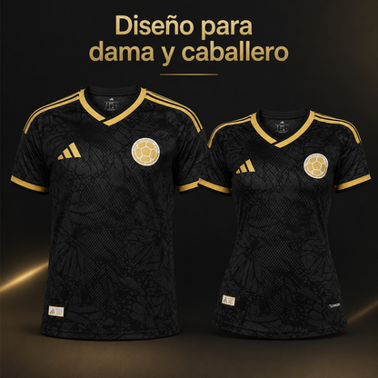 Camiseta Colombia Black and Gold 2026 – Edición Especial Mundial
