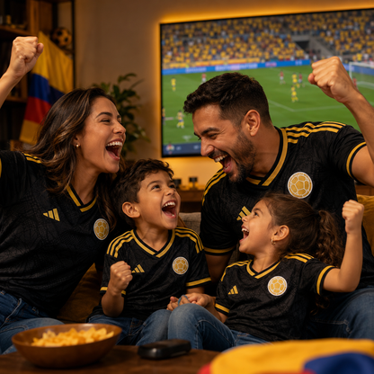 Camiseta Colombia Black and Gold 2026 – Edición Especial Mundial