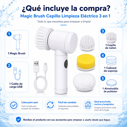 Cepillo Limpieza 3 en 1 Eléctrico