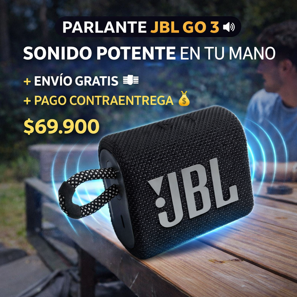 Parlante JBL Go 3 + ENVIO GRATIS