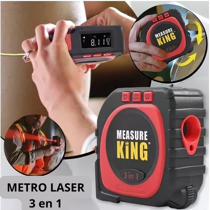 Metro Laser Pantalla LCD 3 En 1 + Llave Tiger 48 en 1