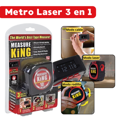 Metro Laser Pantalla LCD 3 En 1 + Llave Tiger 48 en 1