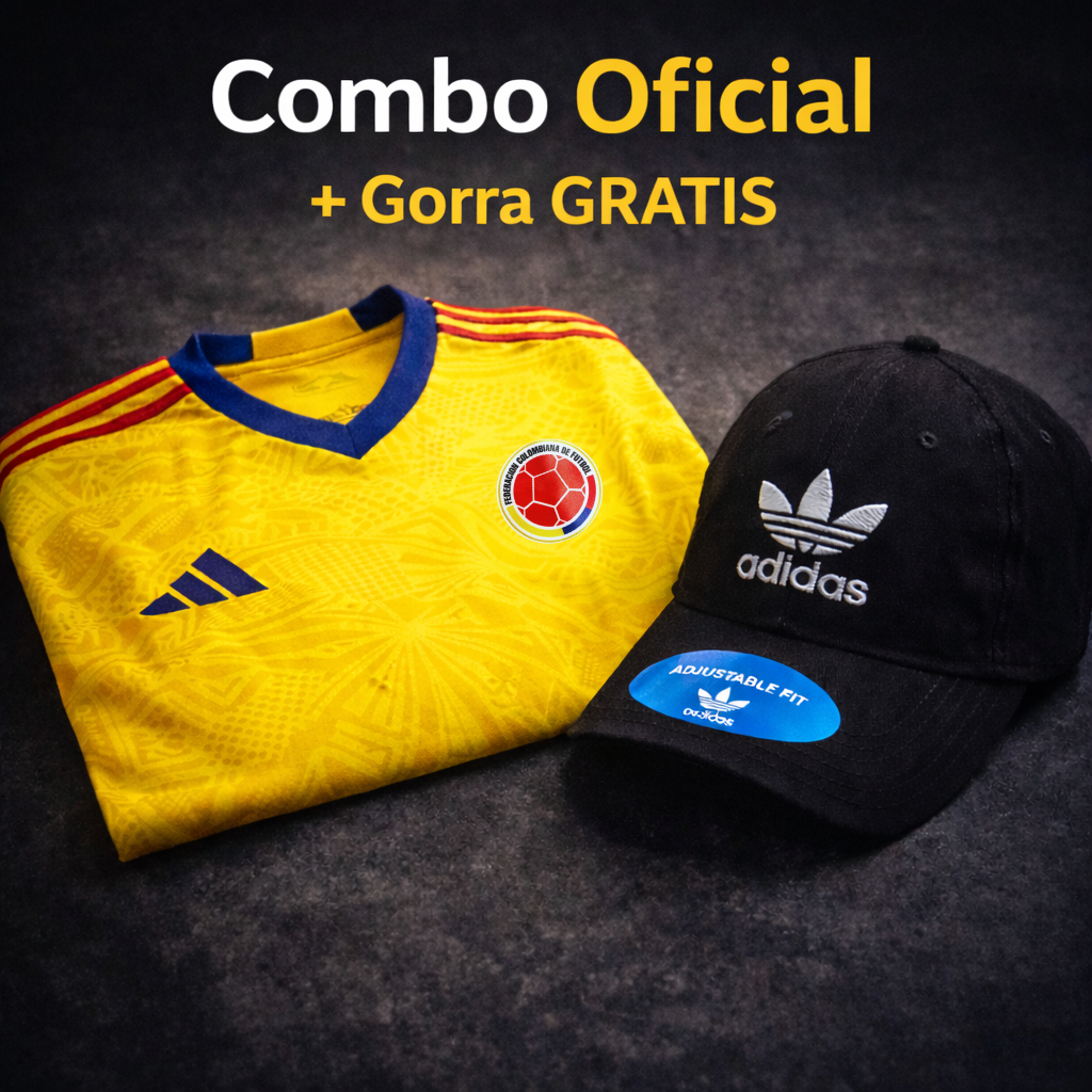 Combo Camiseta Colombia 2026 + Gorra GRATIS | Edición Mundial 🇨🇴