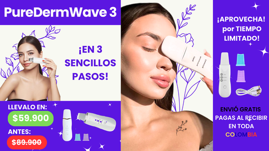 PureDerm Wave 3 En 1: Limpieza Profunda + Hidratación + Reafirmación + ENVÍO GRATIS