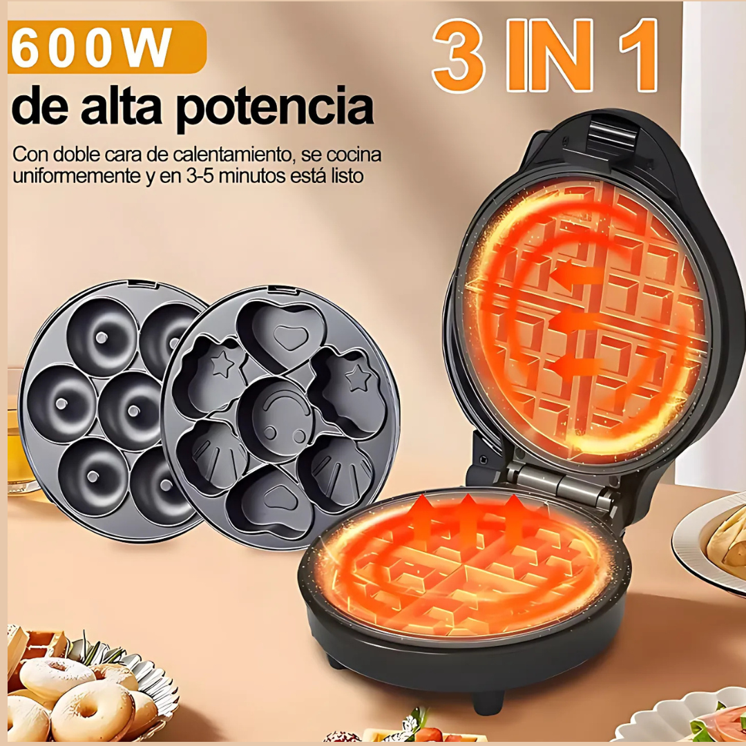 SOKANY 3 en 1 - Waffles, Donas y Cupcakes 🍩🧁🥞