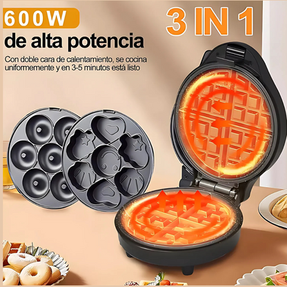 SOKANY 3 en 1 - Waffles, Donas y Cupcakes 🍩🧁🥞