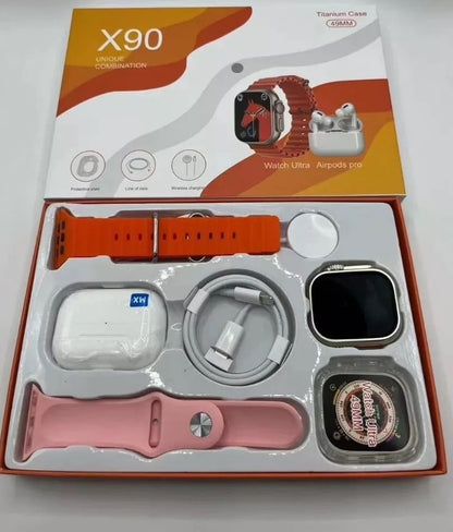 Combo Smartwatch X90 Pro + Audifonos Pro + Obsequio