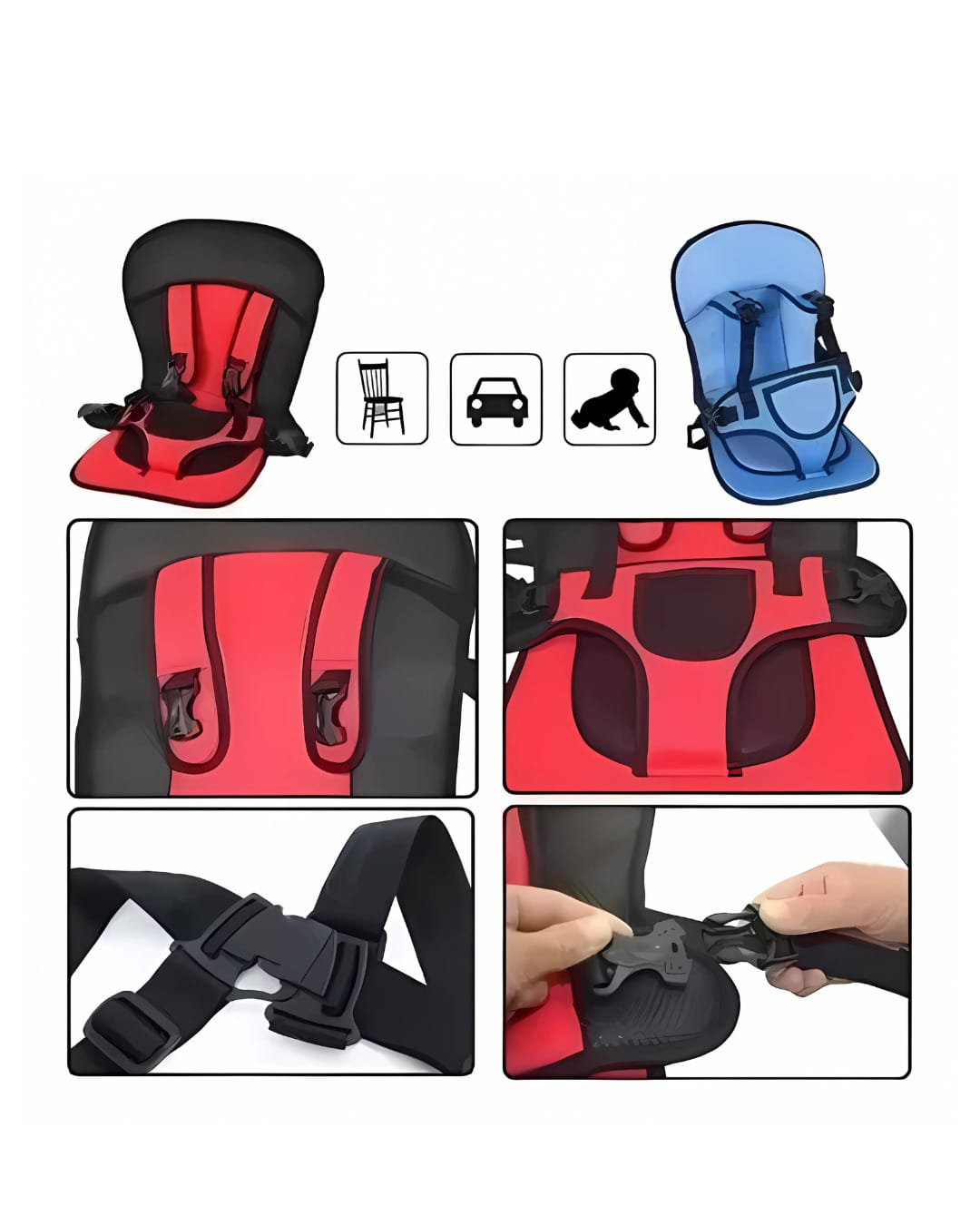Asiento Arnés para Carro – Bebé/Niño 1–6 Años + ENVÍO GRATIS
