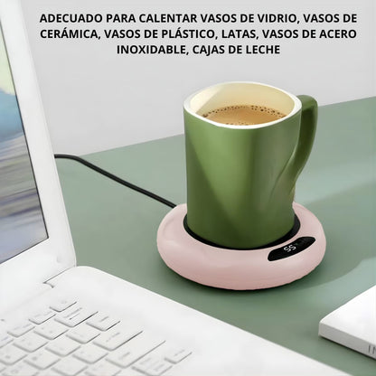 Dúo Térmico Perfecto: Calentador de vaso + Termo bebidas | Envío Gratis