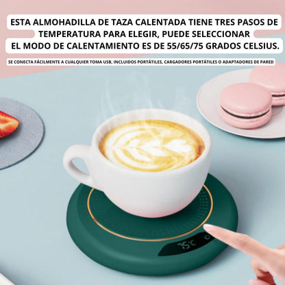 Dúo Térmico Perfecto: Calentador de vaso + Termo bebidas | Envío Gratis