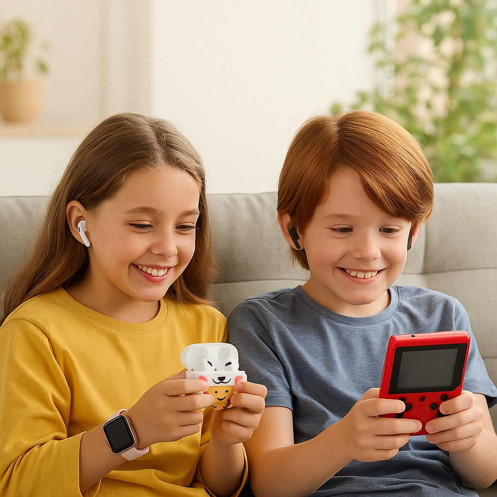 COMBO RELOJ K9 + AUDIFONOS + CONSOLA PORTATIL