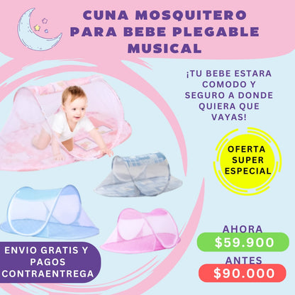 BabySafe: Cuna Portátil con Mosquitero