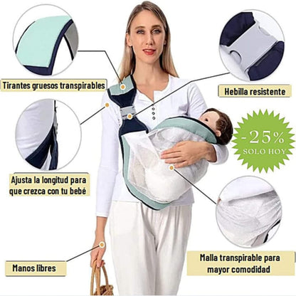 Kit Bebé 3 en 1: Fular Ergonómico + Mordedor + Chupete Alimentador