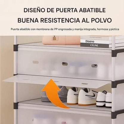 Zapatero con Tapa 6 Niveles – Antipolvo + Envío gratis